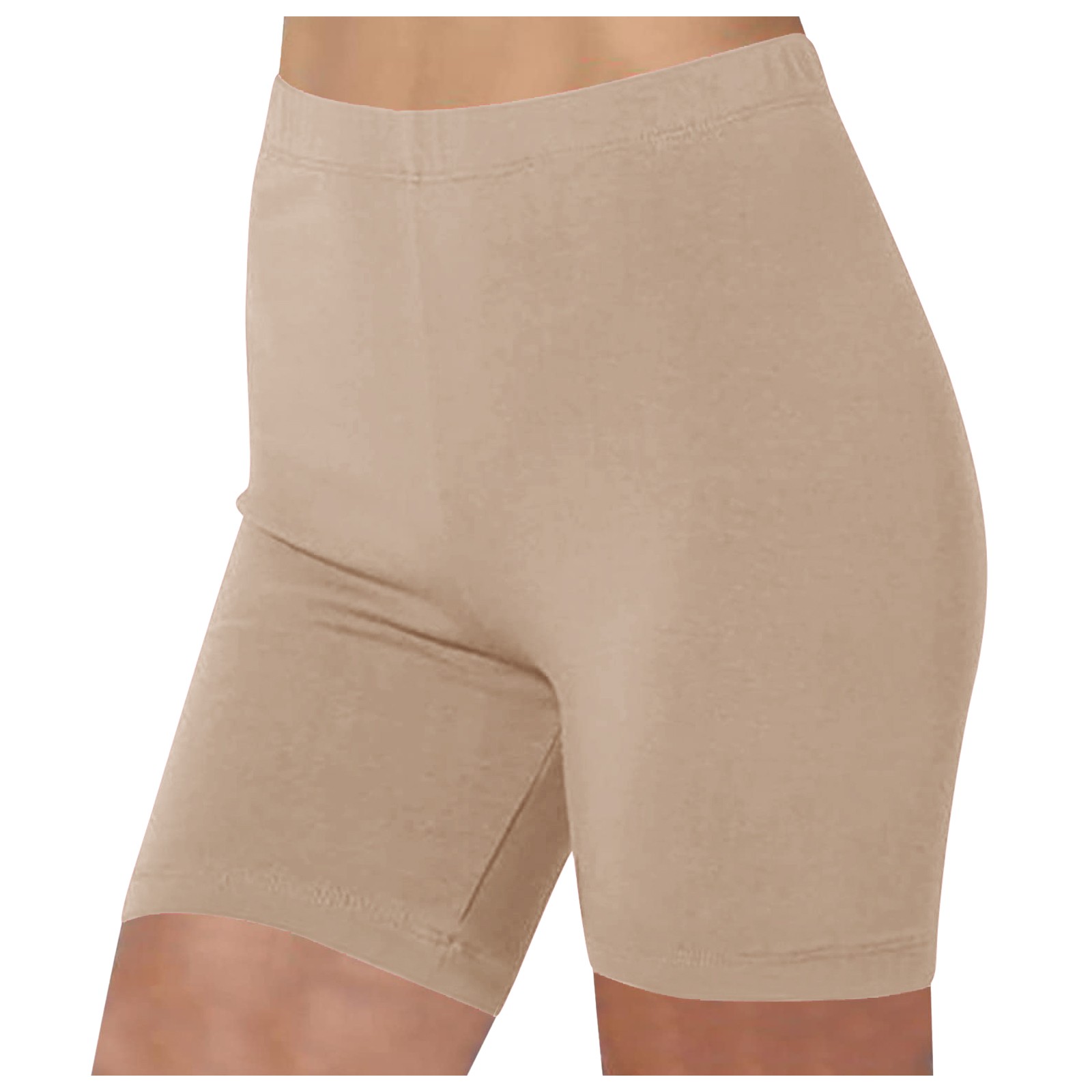 thumbnail image 2 of Leggings lisos de cinco puntas para mujer: pantalones cortos ajustados para yoga y running, tejido de poliéster, elásticos y transpirables, adecuados para hacer ejercicio, practicar deporte y lleva, 2 of 4